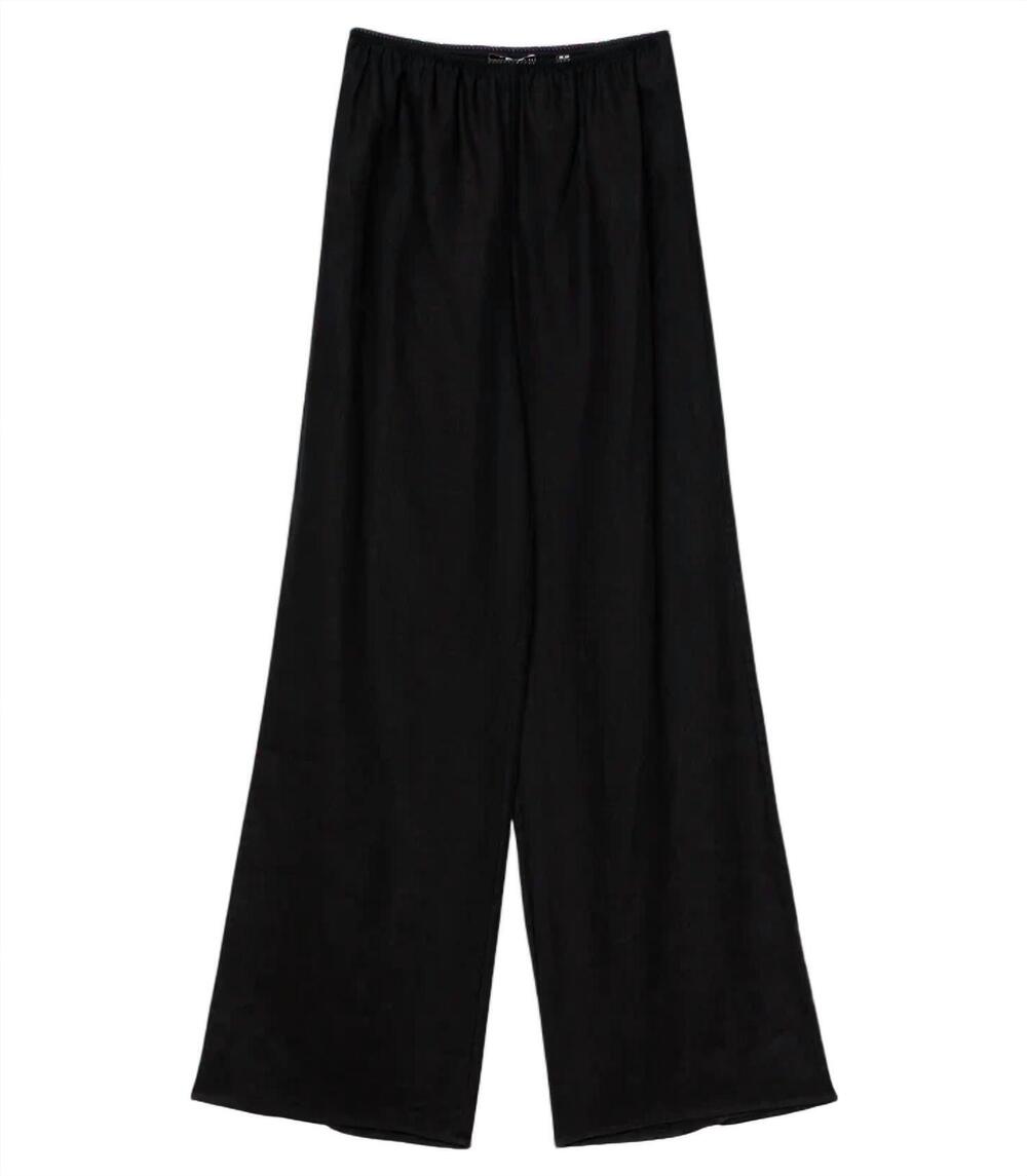 NEW DÔEN women's lavon linen pant in black